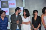 Kirti Kulhari, Andrea Tariang, Amitabh Bachchan, Taapsee Pannu and Angad Bedi, Piyush Mishra at Pink trailer launch in Mumbai on 9th Aug 2016